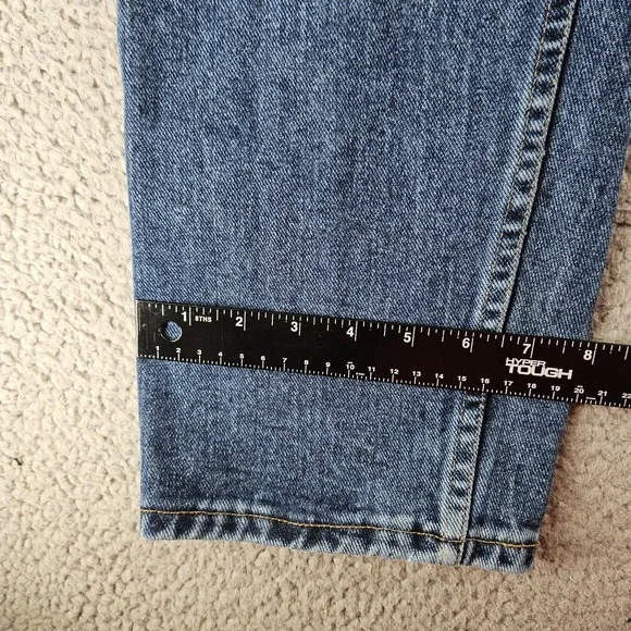 Wrangler Jeans Womens 14 Blue Denim High Rise Straight Leg Western Cowgirl - Picture 10 of 16